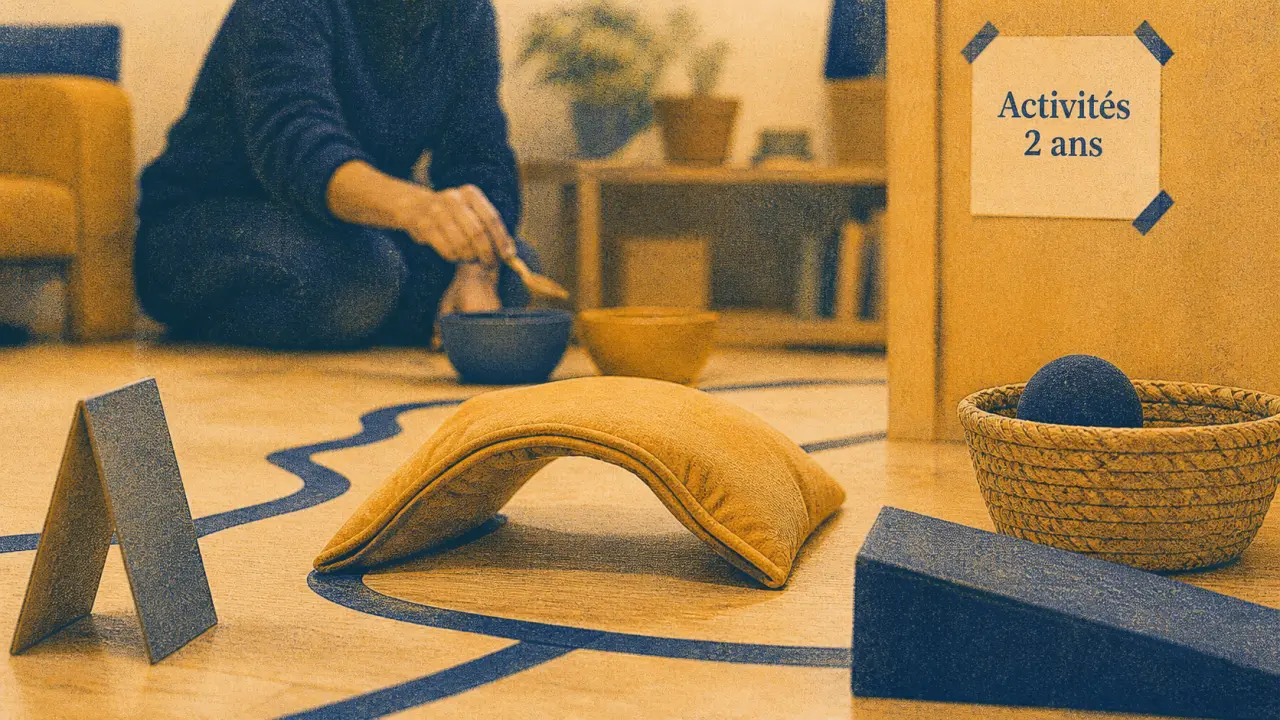 Activités enfants 2 ans : parcours d’obstacles en intérieur