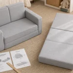 Chauffeuse enfant 2 places convertible, gain de place