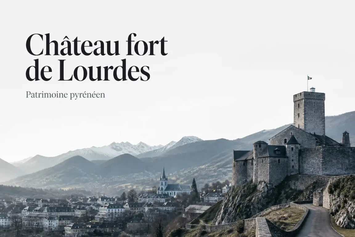musée Lourdes : le Château fort et Musée Pyrénéen de Lourdes dominant la ville