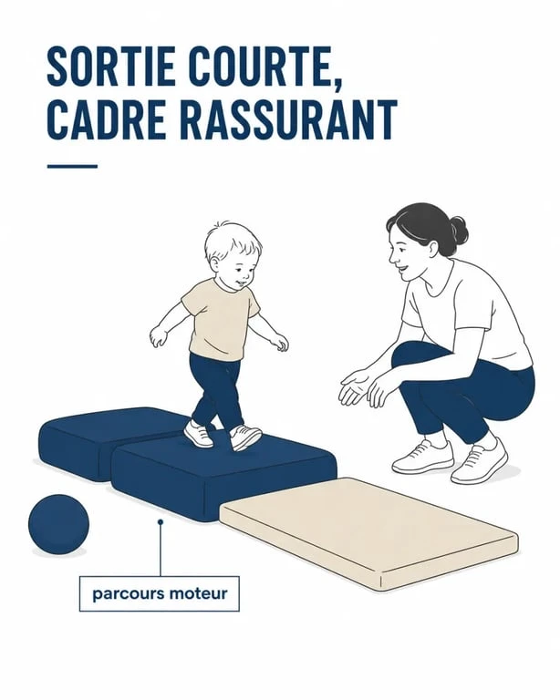 Activités enfants 2 ans en extérieur avec parcours moteur et aire de jeux