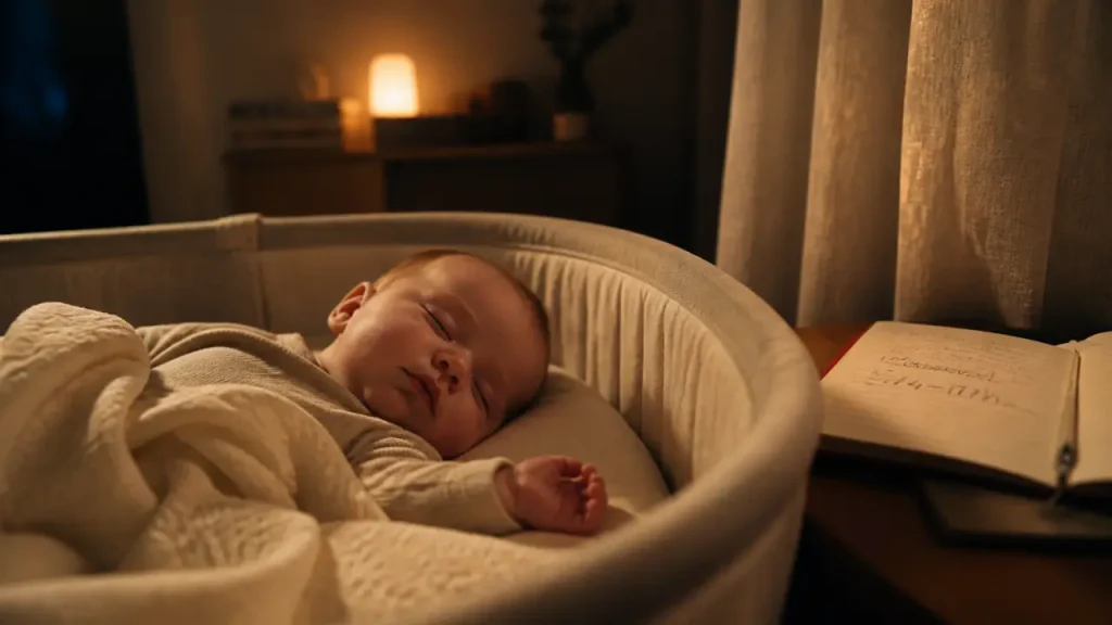 Temps sommeil bébé 3 mois : 14 à 17 h, bébé endormi en sieste et nuit