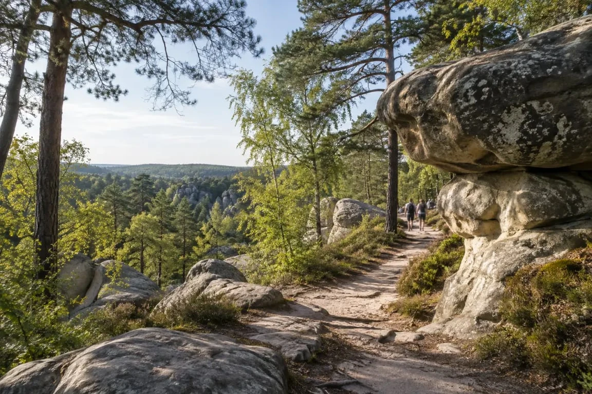 Activités à Fontainebleau dans la forêt et sur les rochers de grès