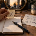 Estime de soi confiance en soi : schéma sur carnet, affirmation de soi