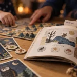 Jeu de société 6 ans sur table : cartes et jetons pour enfants