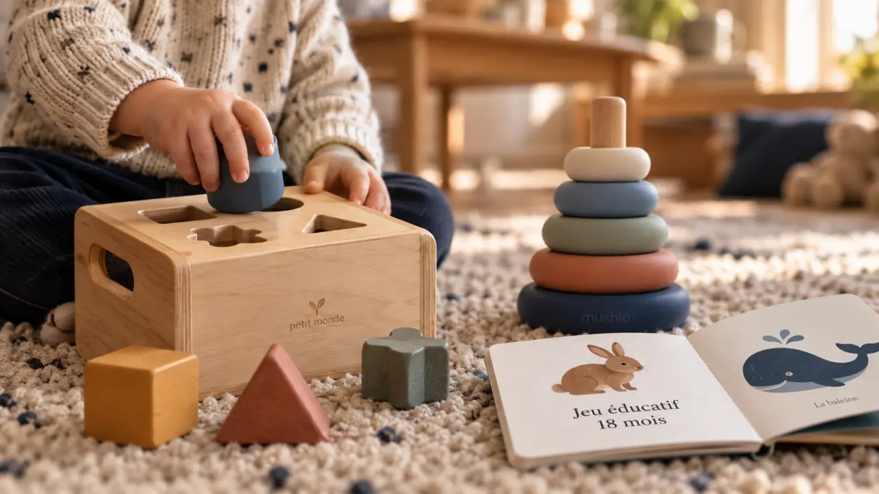Jeu éducatif 18 mois : activités par catégories pour bébé