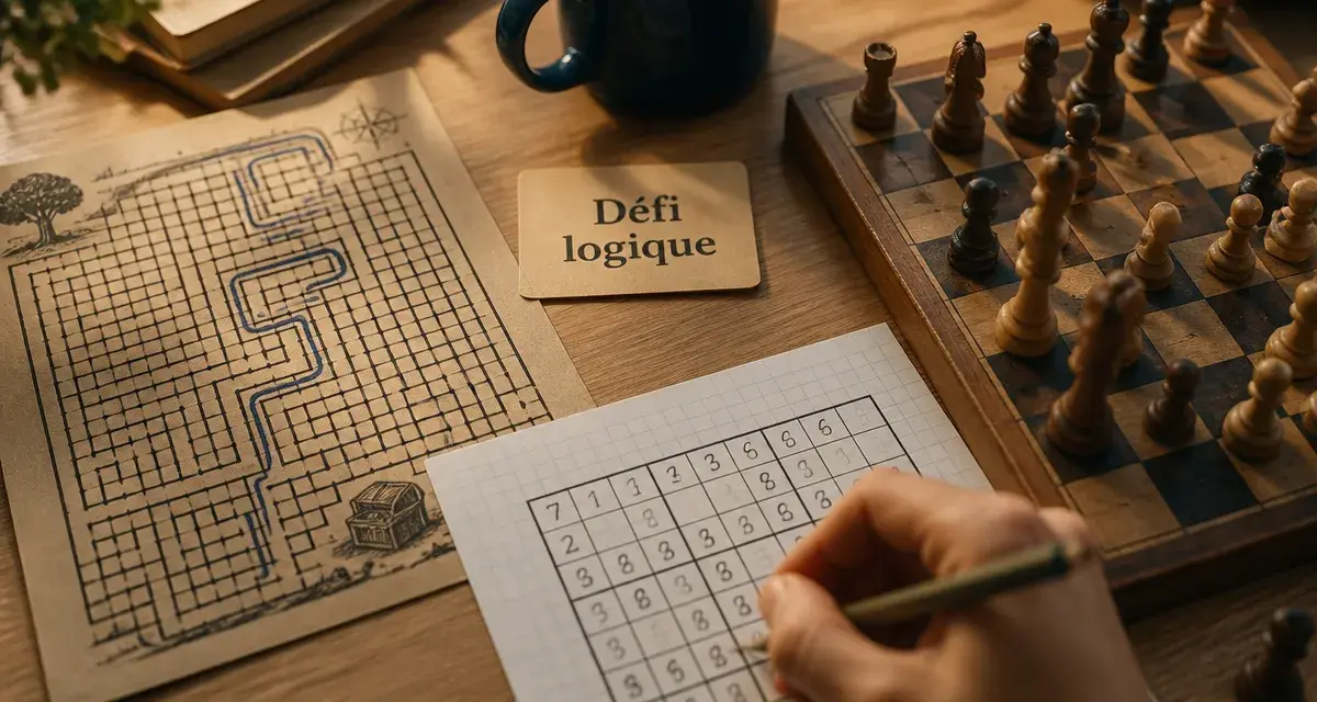 Jeux de réflexion et de logique : puzzle, sudoku et échecs