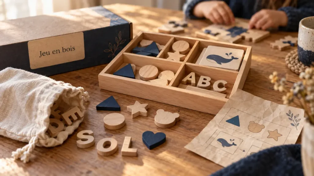 Jeux éducatifs en bois : choisissez l’âge, la progression et la qualité qui dureront