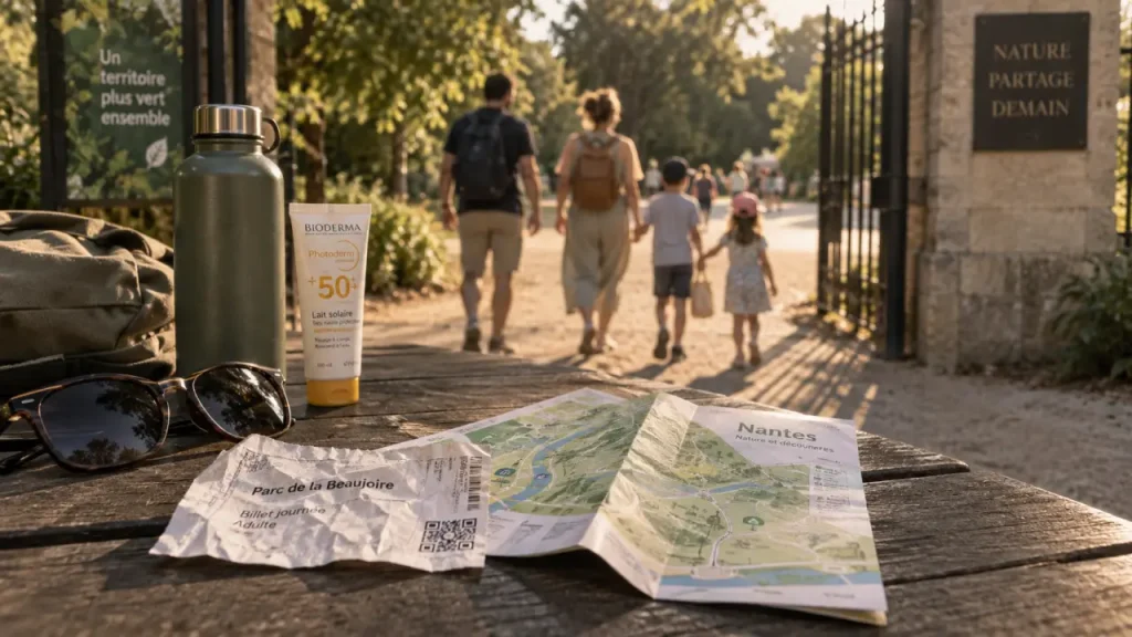 Parc d'attraction autour de nantes : billets et famille au soleil