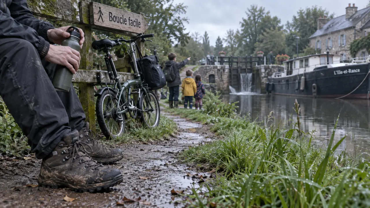 Sortir autour de Rennes : famille au canal d’Ille-et-Rance près de Betton